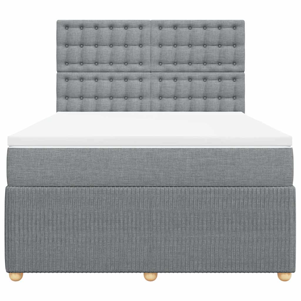 Κρεβάτι Boxspring με Στρώμα Αν. Πράσινο 160x200εκ Υφασμάτινο - Pakobazaar