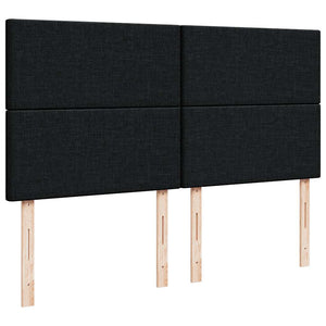 Κρεβάτι Boxspring με Στρώμα Μαύρο 180x200 εκ. Υφασμάτινο - Pakobazaar