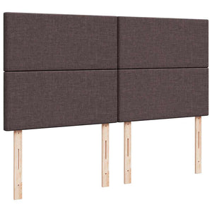 Κρεβάτι Boxspring με Στρώμα Σκούρο Καφέ 180x200 εκ Υφασμάτινο - Pakobazaar