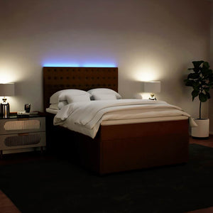 Κρεβάτι Boxspring με Στρώμα Ροζ 140x190 εκ. Βελούδινο - Pakobazaar