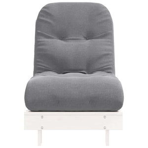 Καναπές Κρεβάτι Futon με Στρώμα 60x206x11 εκ. Μασίφ Ξύλο Πεύκου - Pakobazaar
