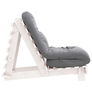 Καναπές Κρεβάτι Futon με Στρώμα 60x206x11 εκ. Μασίφ Ξύλο Πεύκου - Pakobazaar