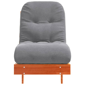 Καναπές Κρεβάτι Futon με Στρώμα 60x206x11 εκ. Μασίφ Ξύλο Πεύκου - Pakobazaar