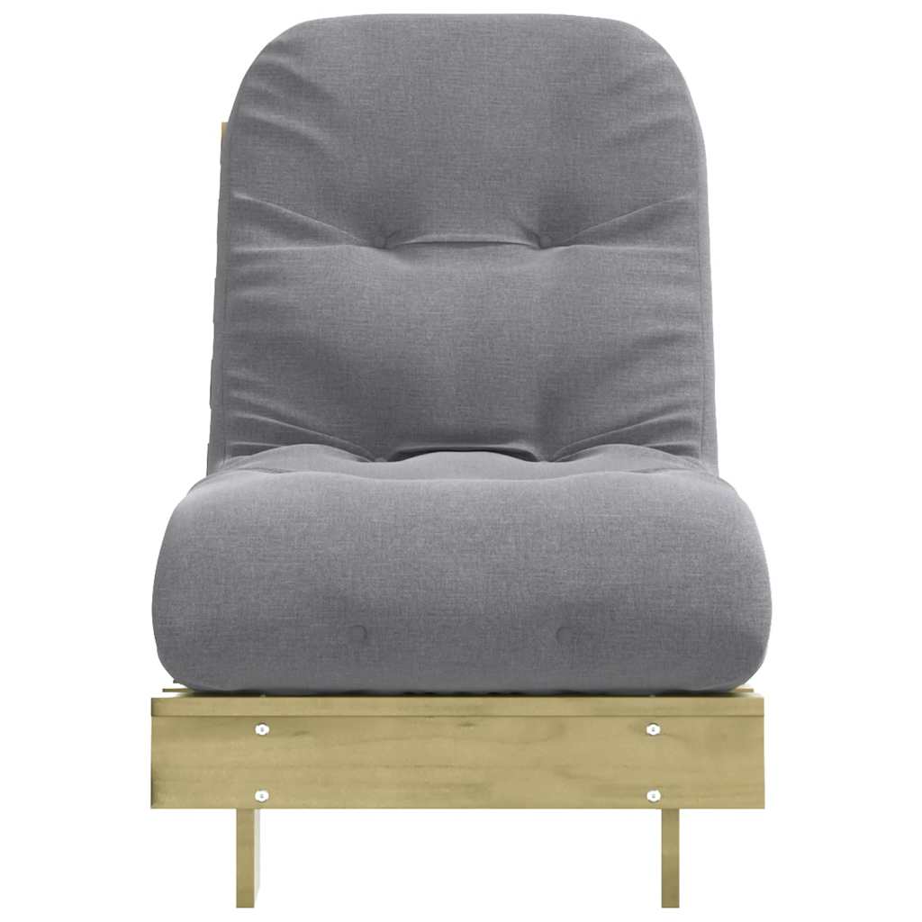 Καναπές Κρεβάτι Futon/Στρώμα 60x206x11 Εμποτισμένο Ξύλο Πεύκου - Pakobazaar