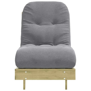 Καναπές Κρεβάτι Futon/Στρώμα 60x206x11 Εμποτισμένο Ξύλο Πεύκου - Pakobazaar