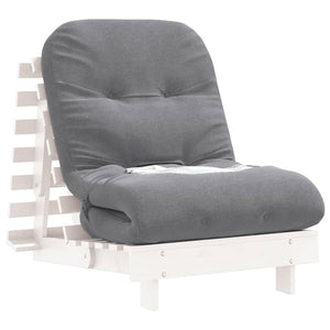 Καναπές Κρεβάτι Futon με Στρώμα 70x206x11 εκ. Μασίφ Ξύλο Πεύκου - Pakobazaar