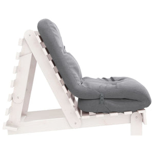 Καναπές Κρεβάτι Futon με Στρώμα 70x206x11 εκ. Μασίφ Ξύλο Πεύκου - Pakobazaar