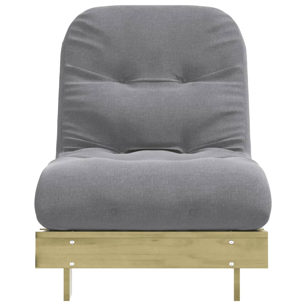 Καναπές Κρεβάτι Futon/Στρώμα 70x206x11 Εμποτισμένο Ξύλο Πεύκου - Pakobazaar