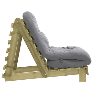 Καναπές Κρεβάτι Futon/Στρώμα 70x206x11 Εμποτισμένο Ξύλο Πεύκου - Pakobazaar