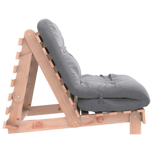 Καναπές Κρεβάτι Futon/Στρώμα 80x206x11 Μασίφ Ξύλο Ψευδοτσούγκα - Pakobazaar