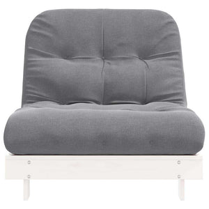 Καναπές Κρεβάτι Futon με Στρώμα 90x206x11 εκ. Μασίφ Ξύλο Πεύκου - Pakobazaar