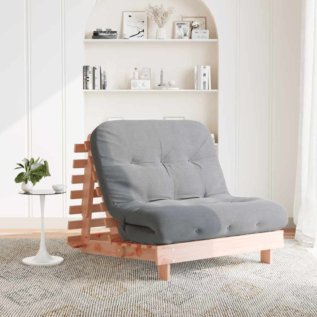 Καναπές Κρεβάτι Futon/Στρώμα 100x206x11 Μασίφ Ξύλο Ψευδοτσούγκα