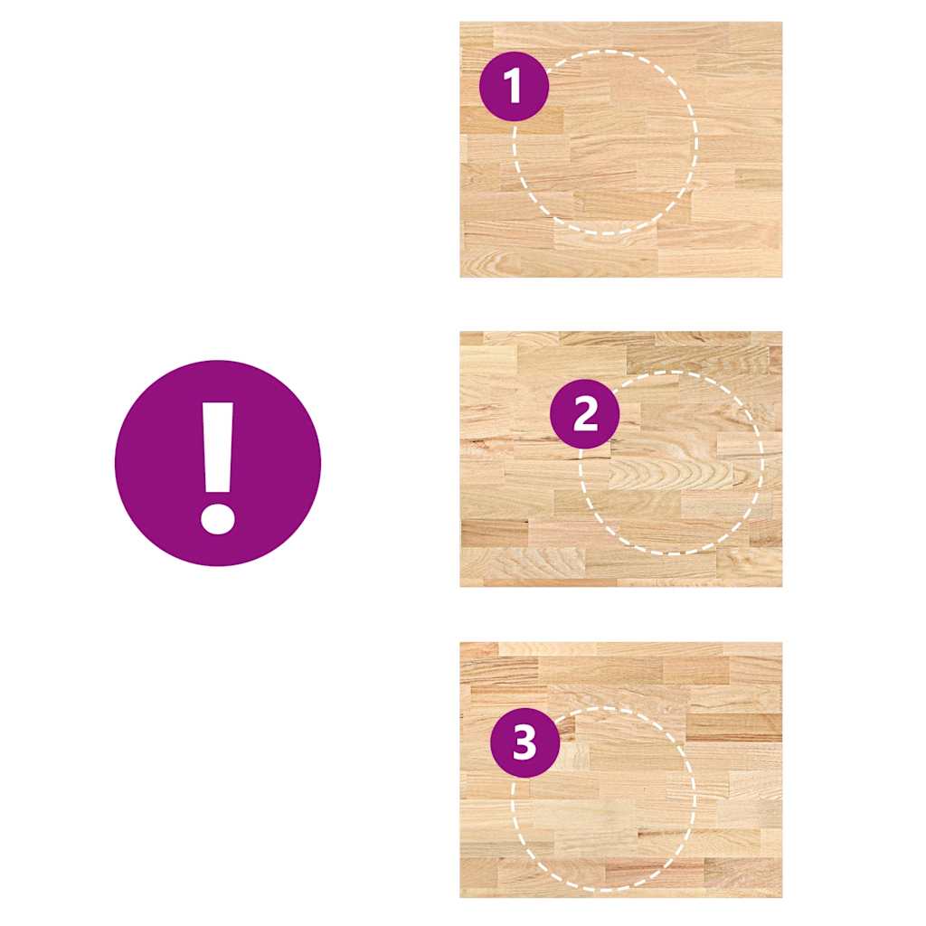 πάγκος εργασίας κουζίνας 80x63,5x2,7 εκ. στερεό δρυς ορθογώνιο