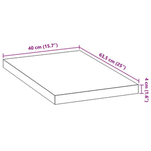 πάγκος εργασίας κουζίνας 40x63,5x4 εκ. στερεό δρυς ορθογώνιο - Pakobazaar