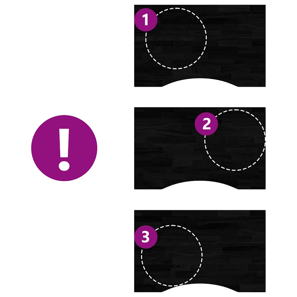 Επιφάνεια Τραπεζιού Ορθογώνιος 80x60x2,5 εκ. Μασίφ Ξύλο Δρυός