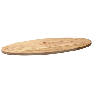 Επιτραπέζια επιφάνεια 80x40x2 cm μασίφ ξύλο δρυς οβάλ