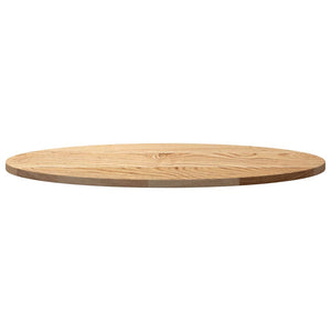 Επιτραπέζια επιφάνεια 80x40x2 cm μασίφ ξύλο δρυς οβάλ