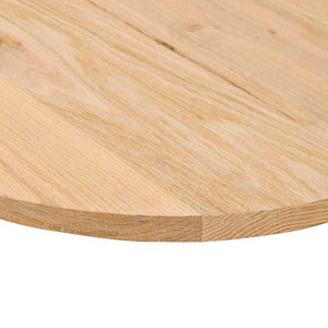 Επιτραπέζια επιφάνεια 80x40x2 cm μασίφ ξύλο δρυς οβάλ