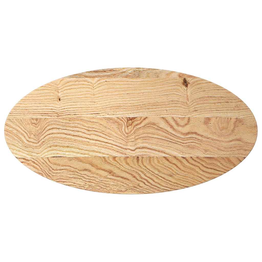 Επιτραπέζια επιφάνεια 100x50x2 cm μασίφ ξύλο δρυς οβάλ