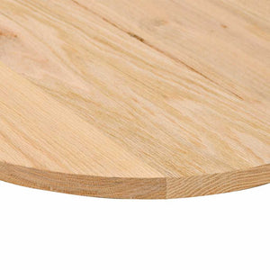 Επιτραπέζια επιφάνεια 100x50x2 cm μασίφ ξύλο δρυς οβάλ