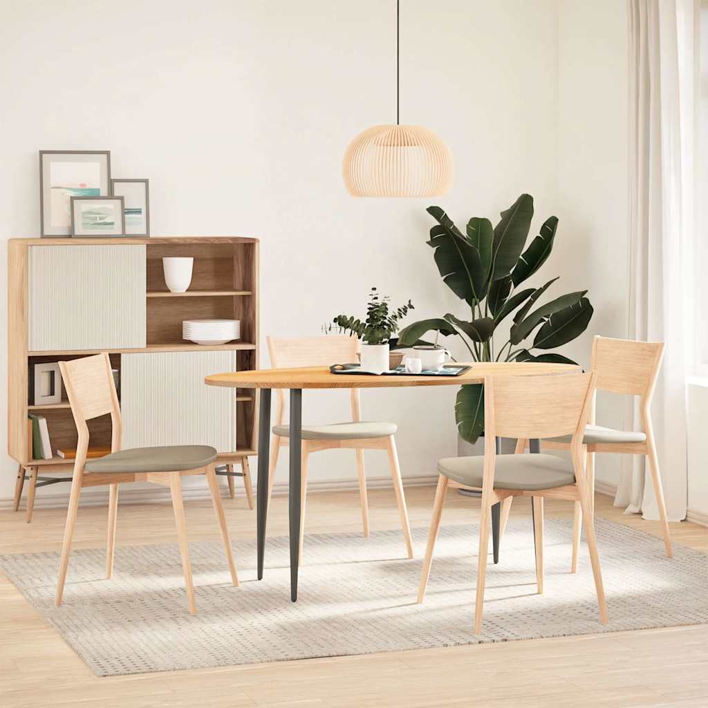 Επιτραπέζια επιφάνεια Ανοιχτό Καφέ 140x60x2 εκ. Ξύλο Δρυός Οβάλ