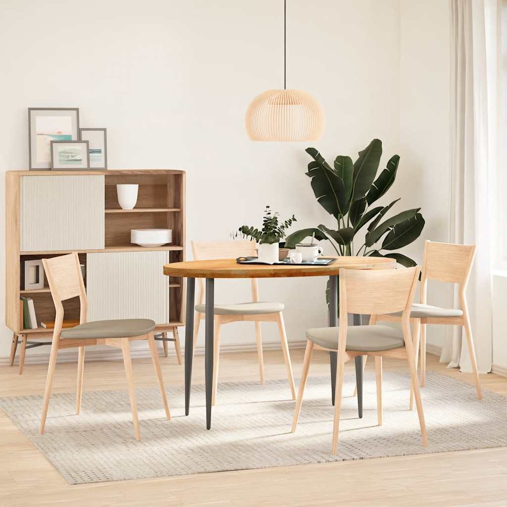 Επιτραπέζια επιφάνεια Ανοιχτό Καφέ 120x60x4 εκ. Ξύλο Δρυός Οβάλ