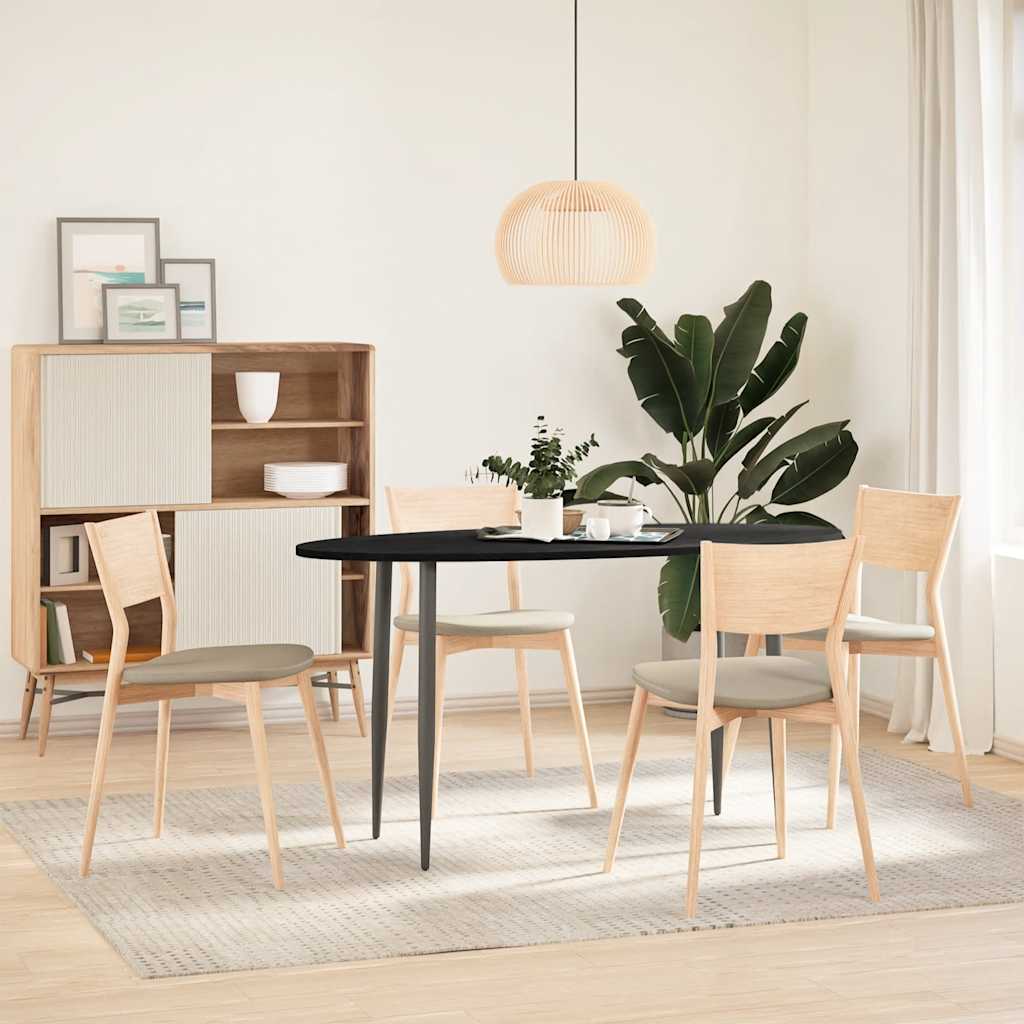 Επιτραπέζια επιφάνεια Σκούρο Καφέ 140x60x2 εκ. Ξύλο Δρυός Οβάλ