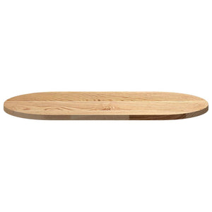 Επιτραπέζια επιφάνεια 80x40x2 cm μασίφ ξύλο δρυς οβάλ