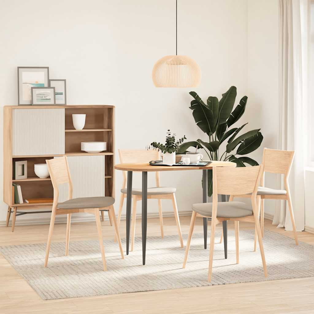 Επιτραπέζια επιφάνεια 100x50x2 cm μασίφ ξύλο δρυς οβάλ