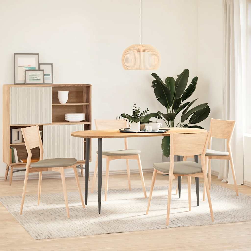 Επιτραπέζια επιφάνεια 140x60x2 εκ. από Μασίφ Ξύλο Δρυός Οβάλ