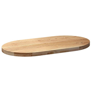 Επιτραπέζια επιφάνεια 100x50x4 εκ. από Μασίφ Ξύλο Δρυός Οβάλ