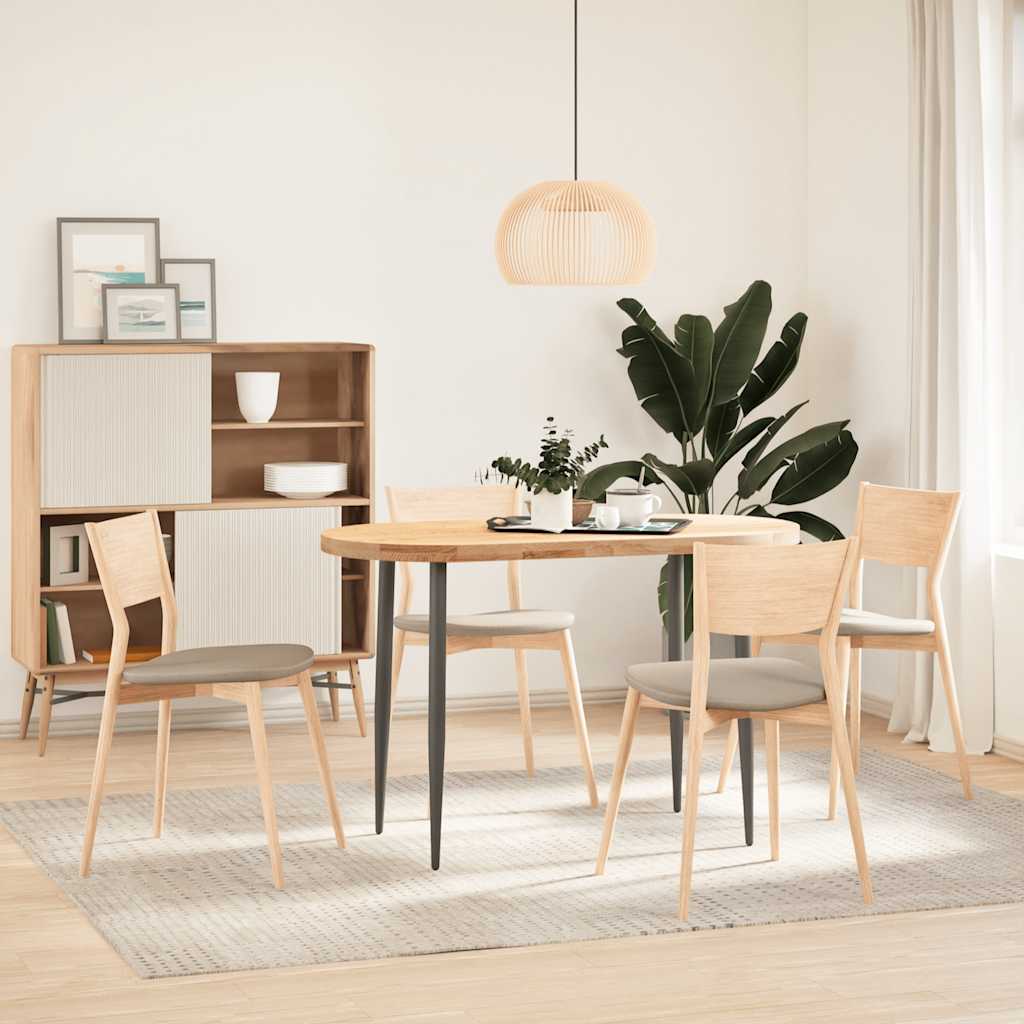 Επιτραπέζια επιφάνεια 120x60x4 εκ. από Μασίφ Ξύλο Δρυός Οβάλ