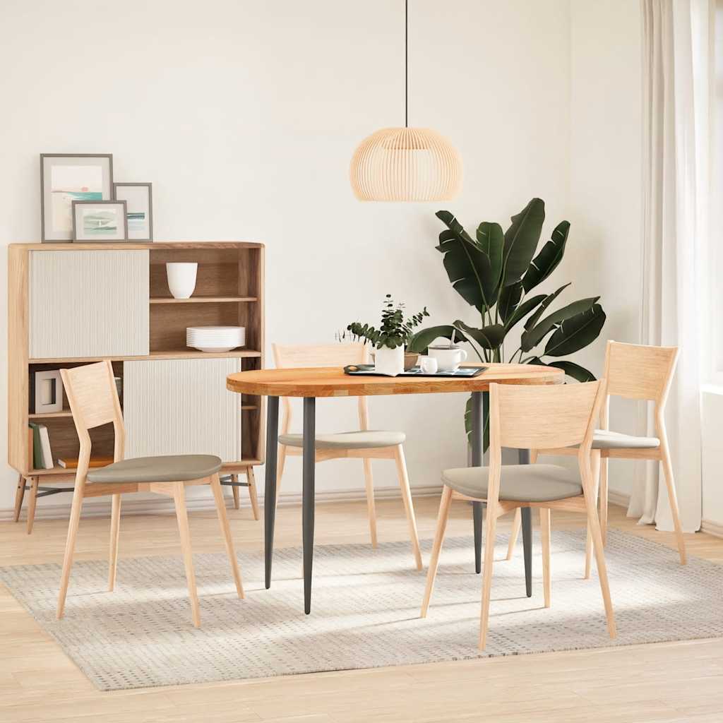 Επιτραπέζια επιφάνεια Ανοιχτό Καφέ 120x60x4 εκ. Ξύλο Δρυός Οβάλ