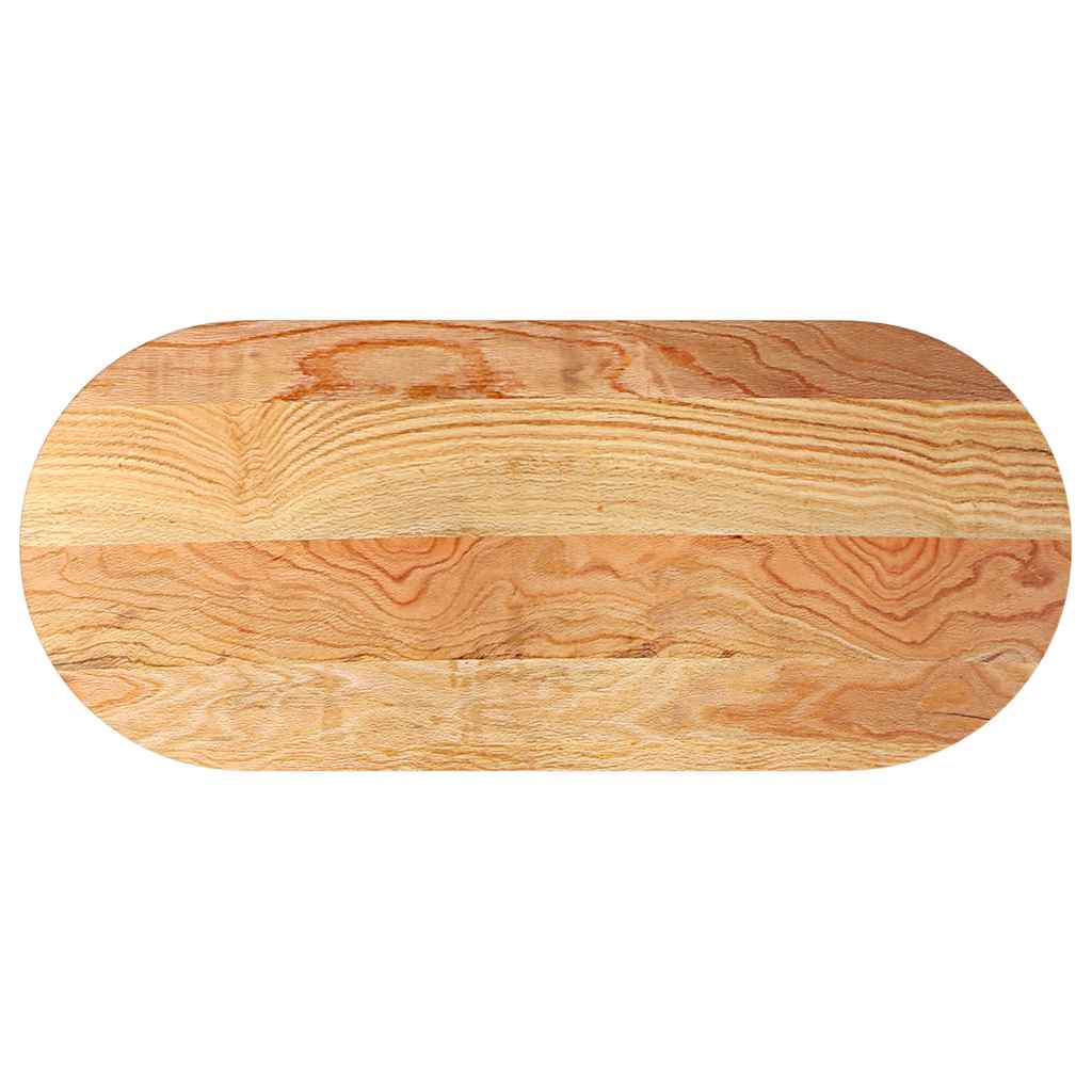 Επιτραπέζια επιφάνεια Ανοιχτό Καφέ 140x60x4 εκ. Ξύλο Δρυός Οβάλ
