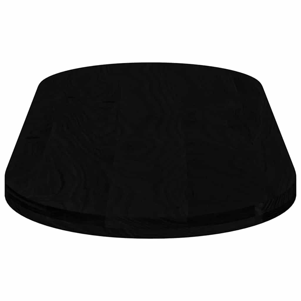 Επιτραπέζια επιφάνεια Σκούρο Καφέ 140x60x4 εκ. Ξύλο Δρυός Οβάλ