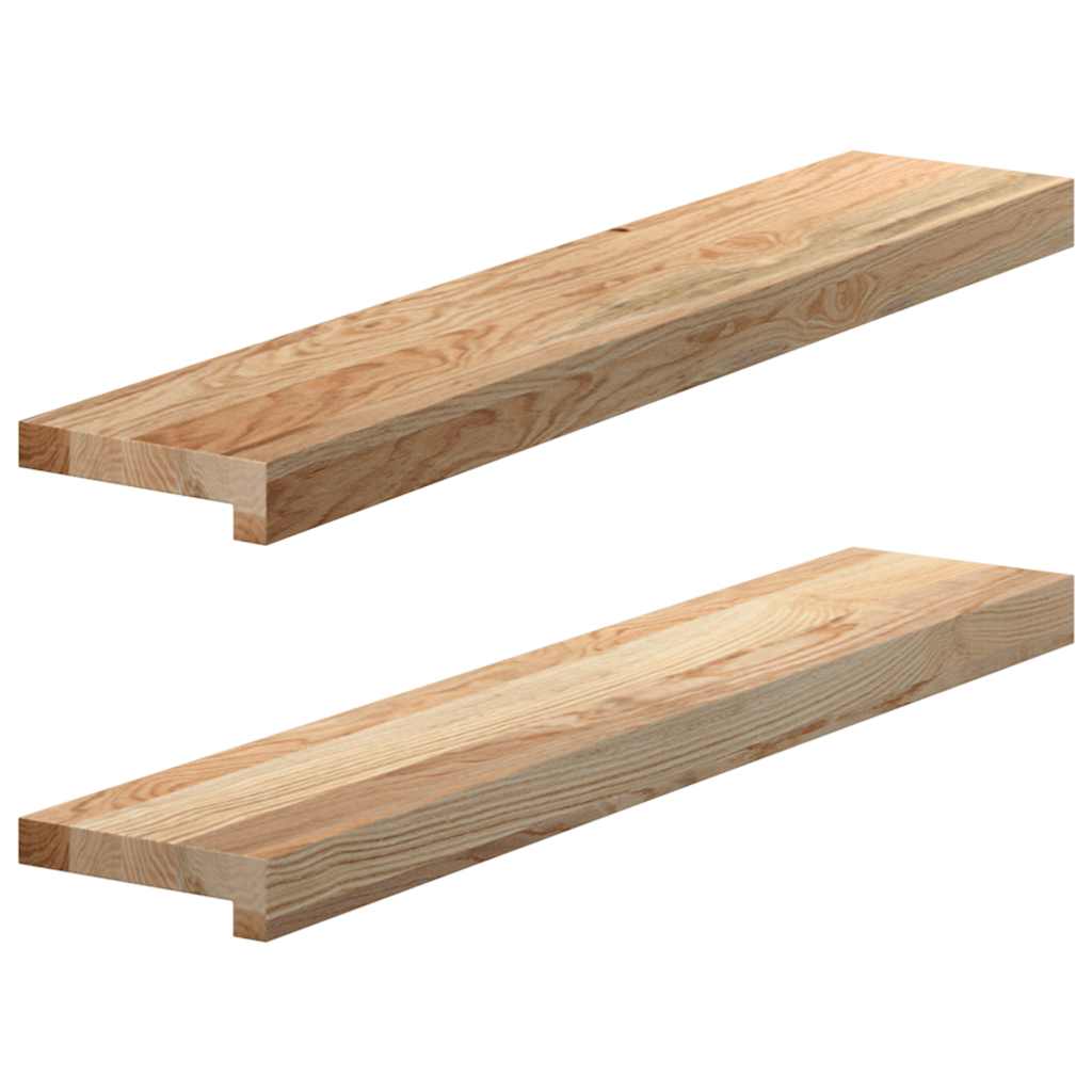 Περβάζια Παραθύρων 2 τεμ. Ακατέργαστα 80x15x2 εκ. Μασίφ Δρυς - Pakobazaar