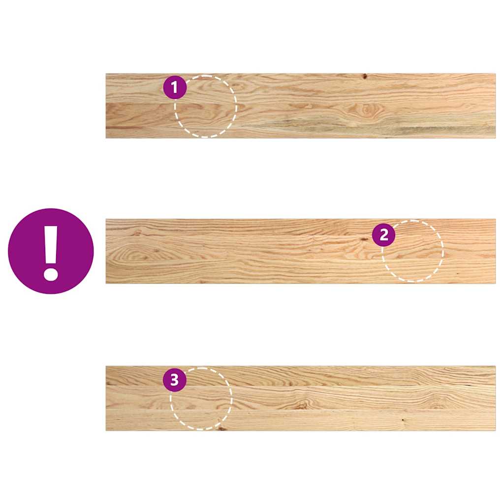 Περβάζια παραθύρων 2 τεμάχια Ανεπεξέργαστα 90x15x2 cm