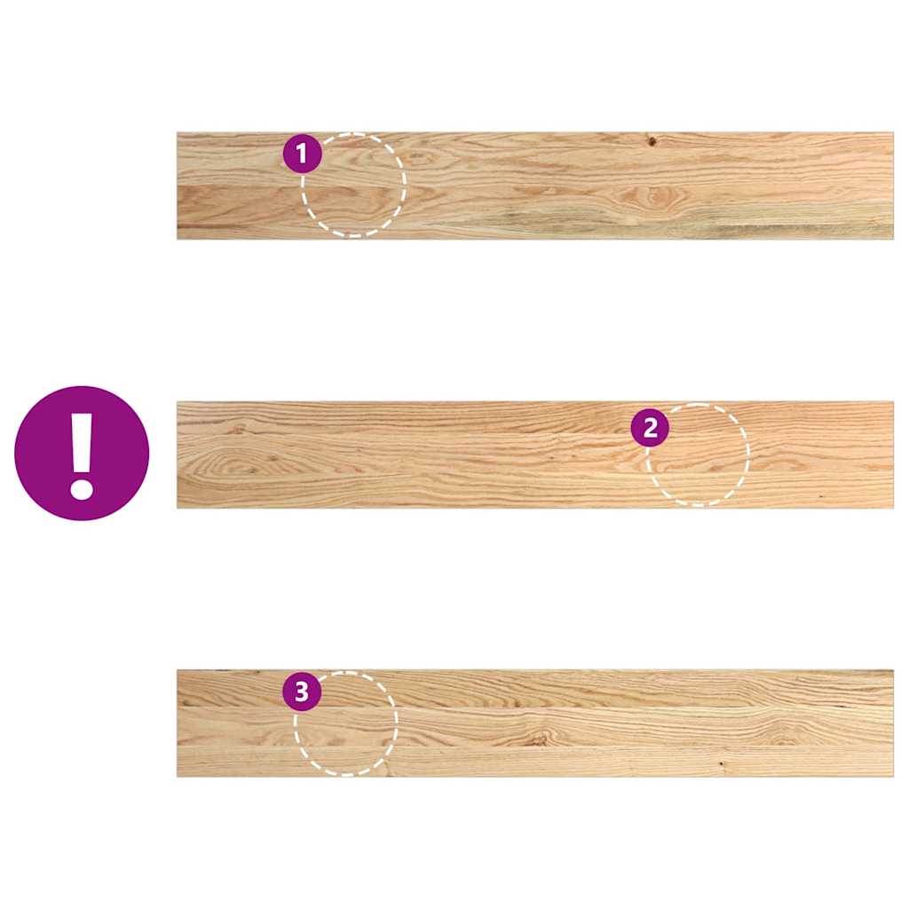 Περβάζια παραθύρων 2 τεμάχια Ανεπεξέργαστα 100x15x2 cm