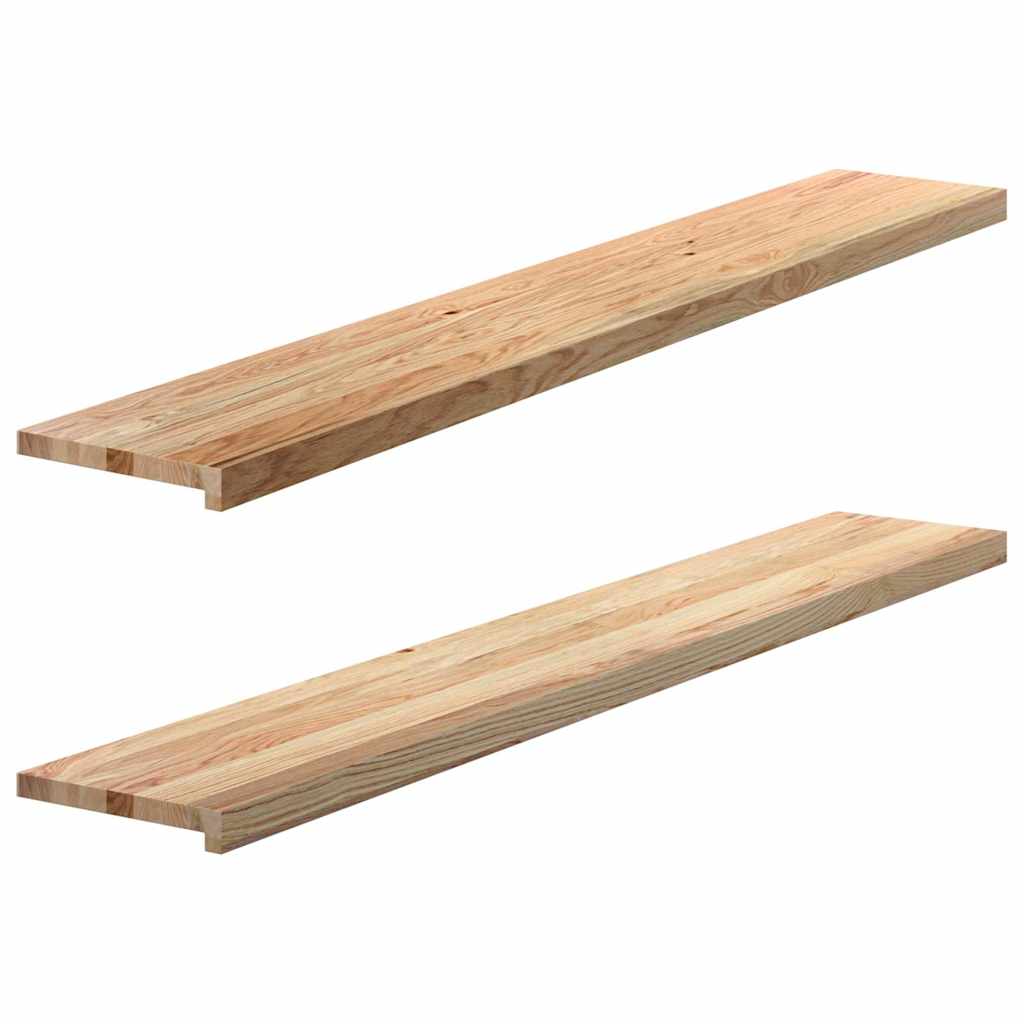 Περβάζια παραθύρων 2 τεμ. 160x25x2 εκ. Ακατέργαστο Μασίφ Δρυός