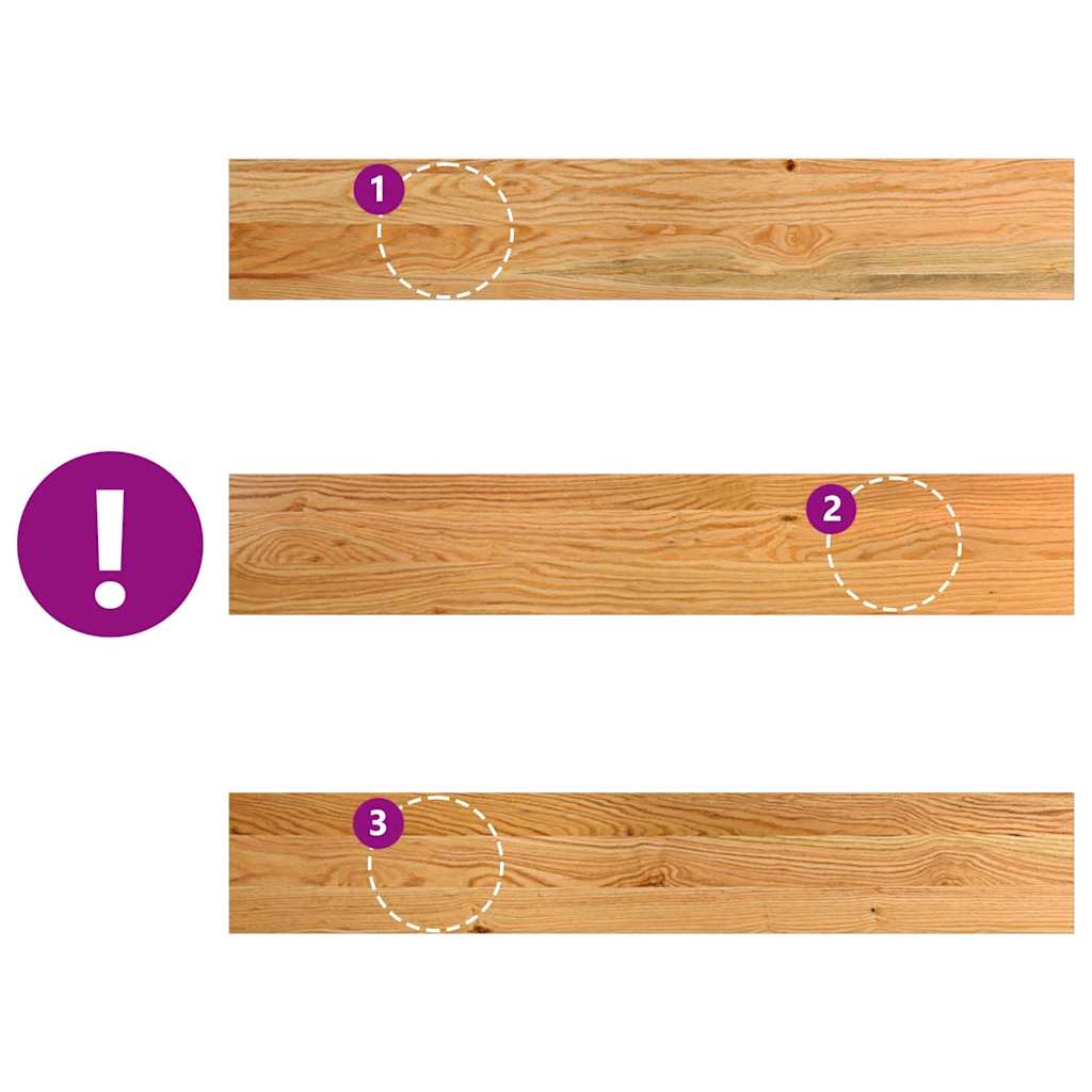 Περβάζια παραθύρων 2 τεμ. Αν. Καφέ 90x15x2 εκ. Μασίφ Ξύλο Δρυός