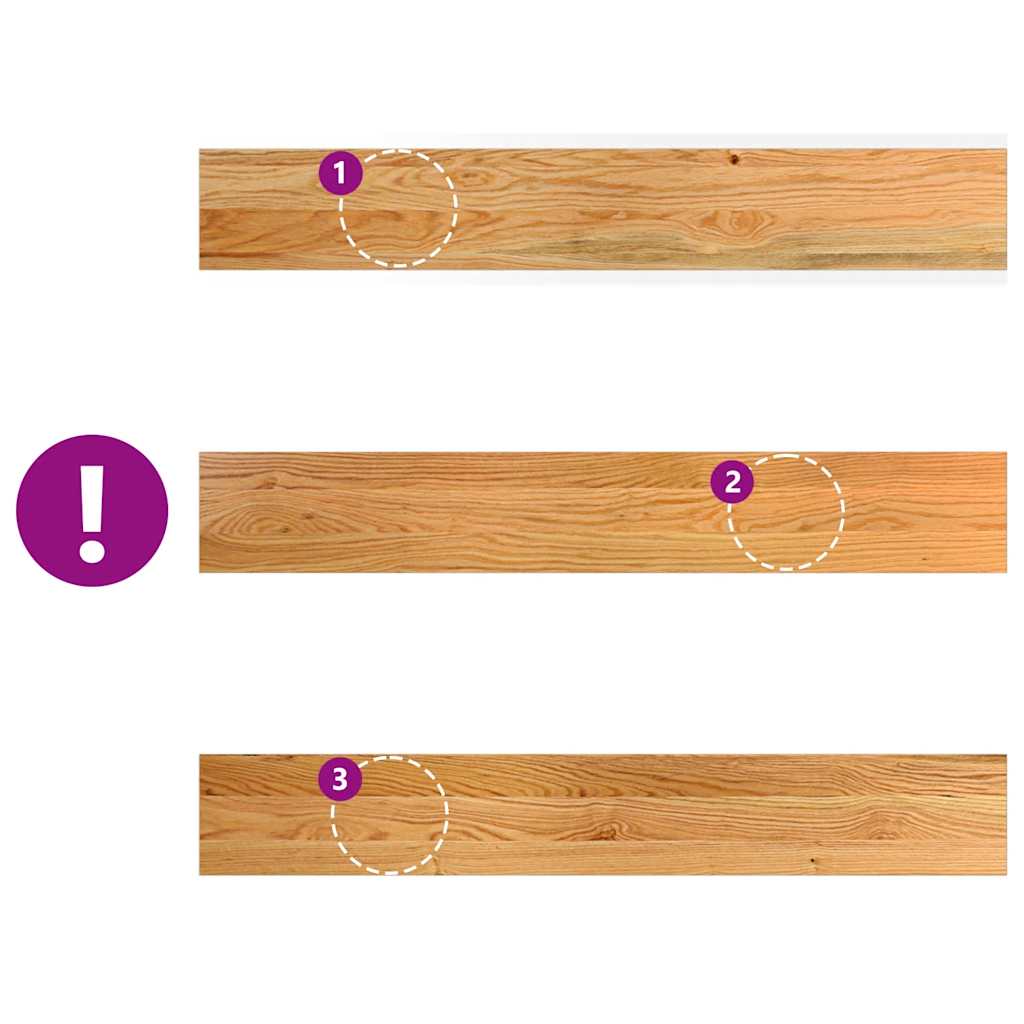 Περβάζια παραθύρων 2 τεμ. Αν. Καφέ 100x15x2εκ. Μασίφ Ξύλο Δρυός