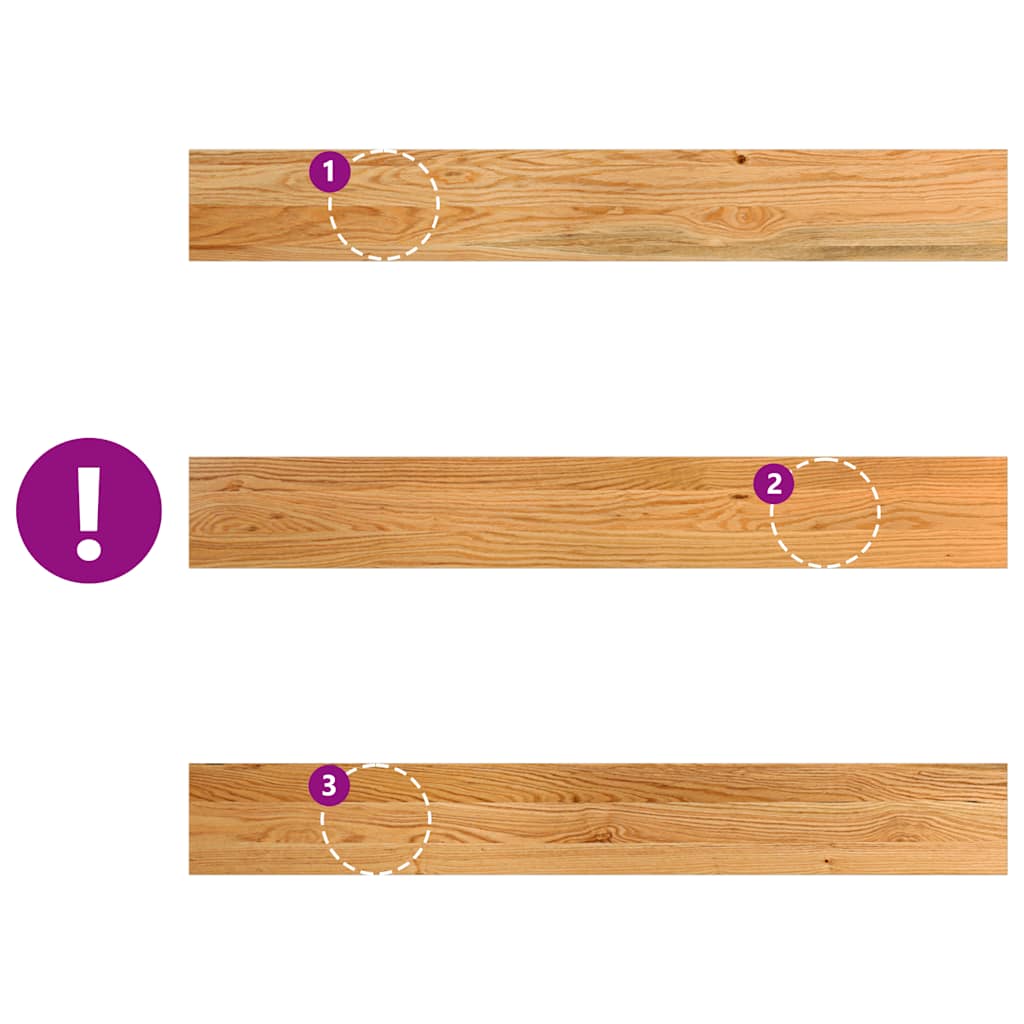 Περβάζια παραθύρων 2 τεμ. Αν. Καφέ 110x15x2εκ. Μασίφ Ξύλο Δρυός