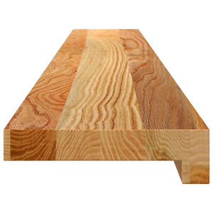 Περβάζια παραθύρων 2 τεμ. Αν. Καφέ 120x15x2εκ. Μασίφ Ξύλο Δρυός