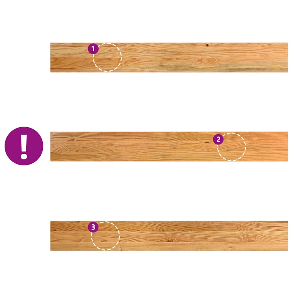 Περβάζια παραθύρων 2 τεμ. Αν. Καφέ 120x15x2εκ. Μασίφ Ξύλο Δρυός