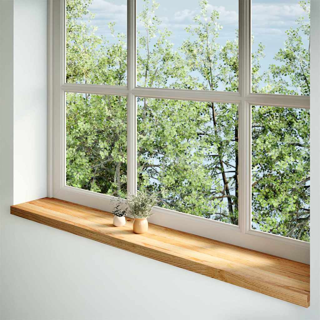 Περβάζια παραθύρων 2 τεμ. Αν. Καφέ 160x30x2εκ. Μασίφ Ξύλο Δρυός