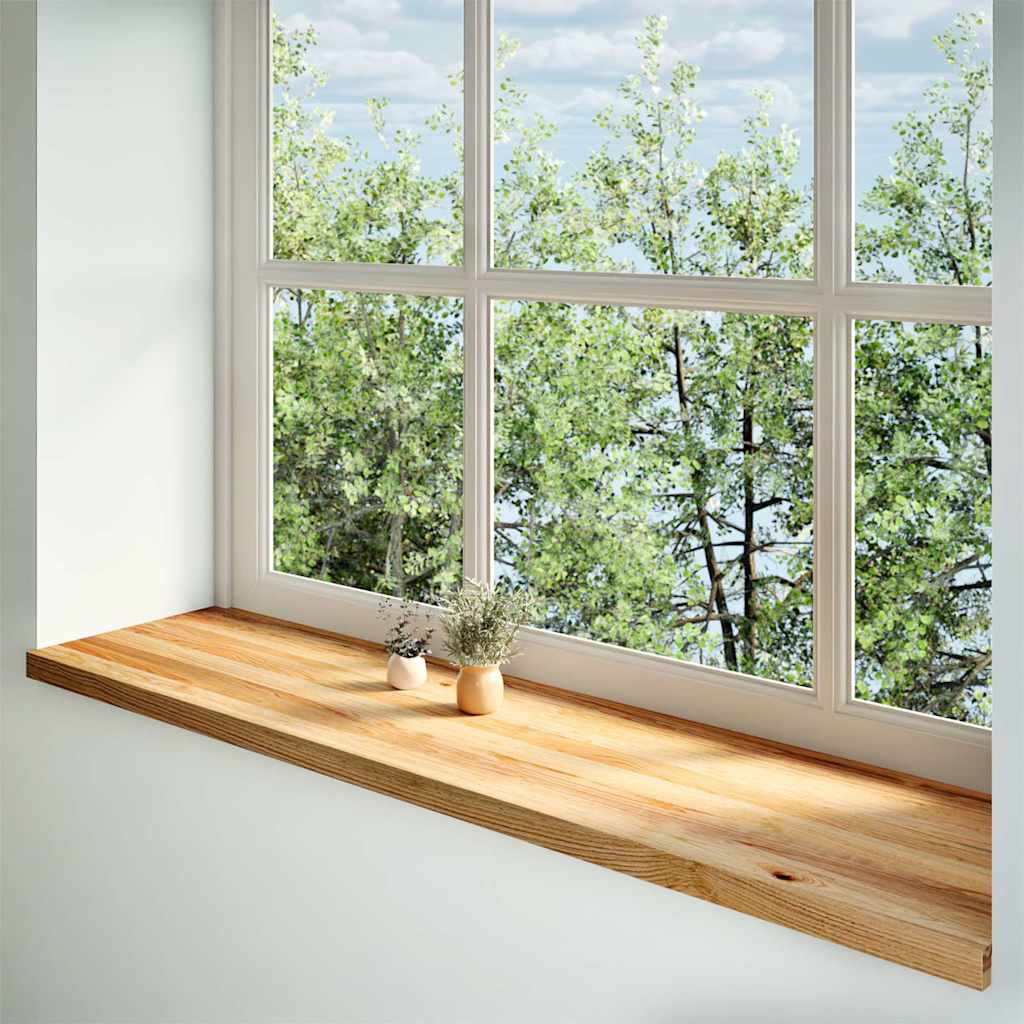 Περβάζια παραθύρων 2 τεμ. Αν. Καφέ 160x40x2εκ. Μασίφ Ξύλο Δρυός - Pakobazaar