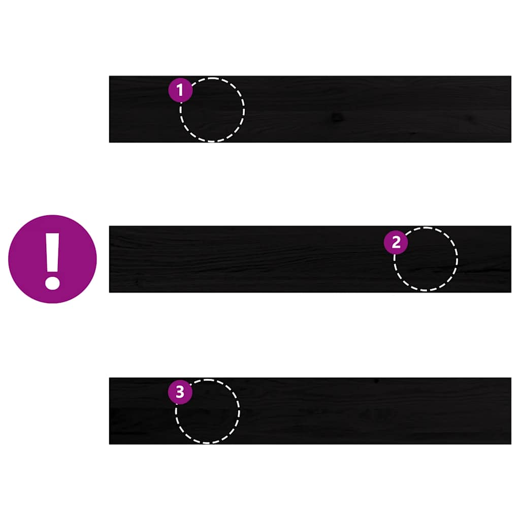 Περβάζια παραθύρων 2 τεμ. Σκ. Καφέ 90x15x2 εκ. Μασίφ Ξύλο Δρυός - Pakobazaar