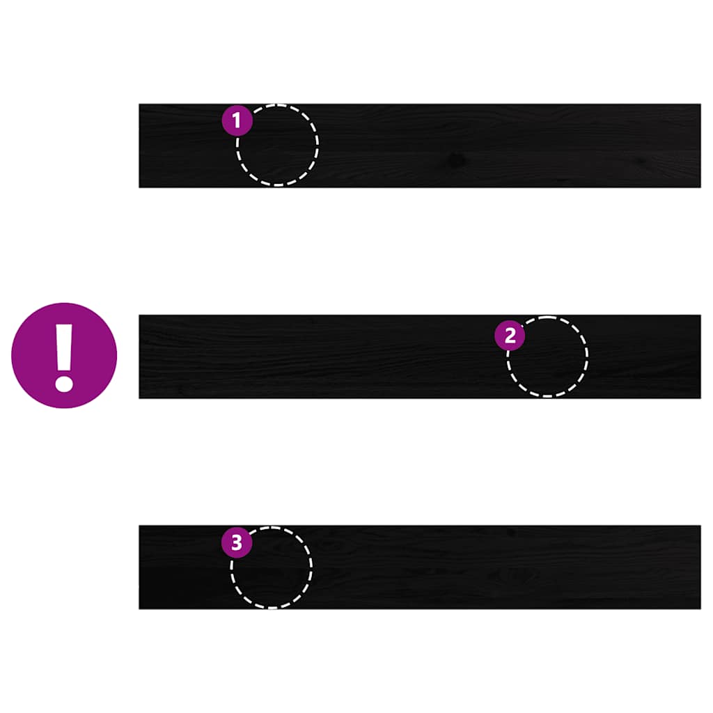 Περβάζια παραθύρων 2 τεμ. Σκ. Καφέ 100x15x2εκ. Μασίφ Ξύλο Δρυός