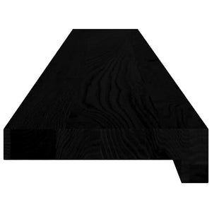 Περβάζια παραθύρων 2 τεμ. Καφέ-Μαύρο 120x15x2εκ. Μασίφ Ξύλο Δρυός