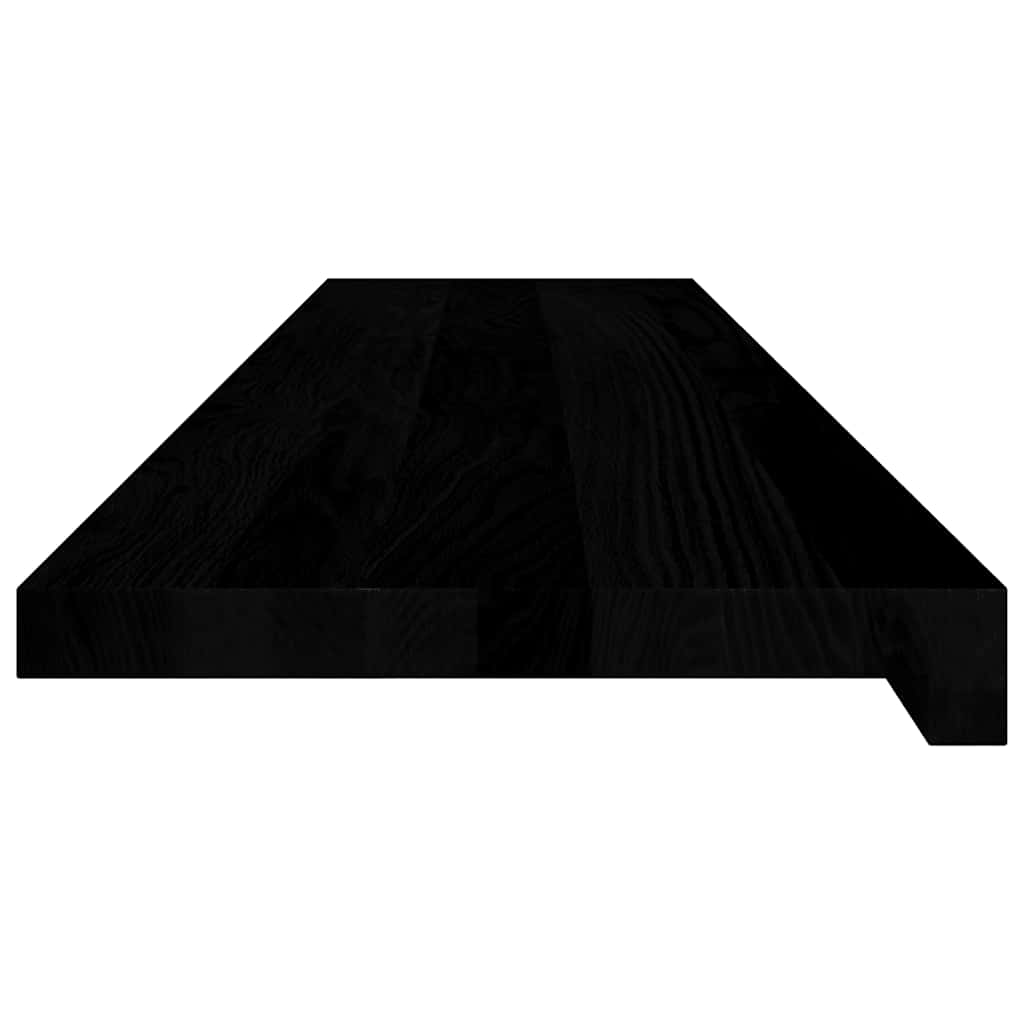 Περβάζια παραθύρων 2 τεμ. Καφέ-Μαύρο 110x30x2εκ. Μασίφ Ξύλο Δρυός
